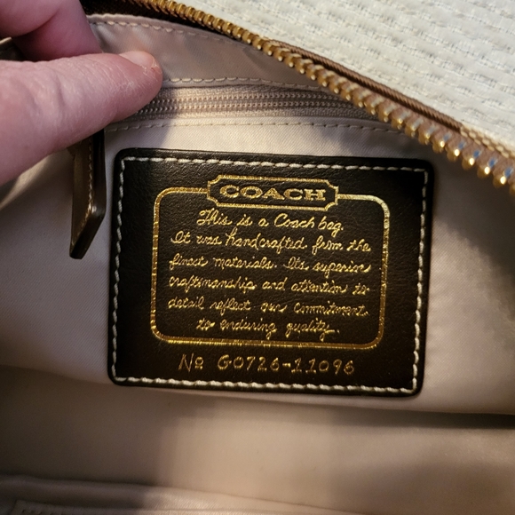 Coach Signature Stripe Small Hobo - Picture 4 of 5